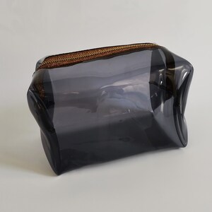 Black and gold, black makeup bag, Heavy duty, gold glitter zip, for travelers, gift for makeuplover, simple gift, practical, rave makeup bag