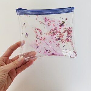 Pflanzen Reißverschlusstasche, lila Kosmetiktasche, Reisetasche Organizer, erstaunliche Kosmetiktasche, Blumen Kosmetiktasche, Geschenk für Veganer, Make-up Süchtigen