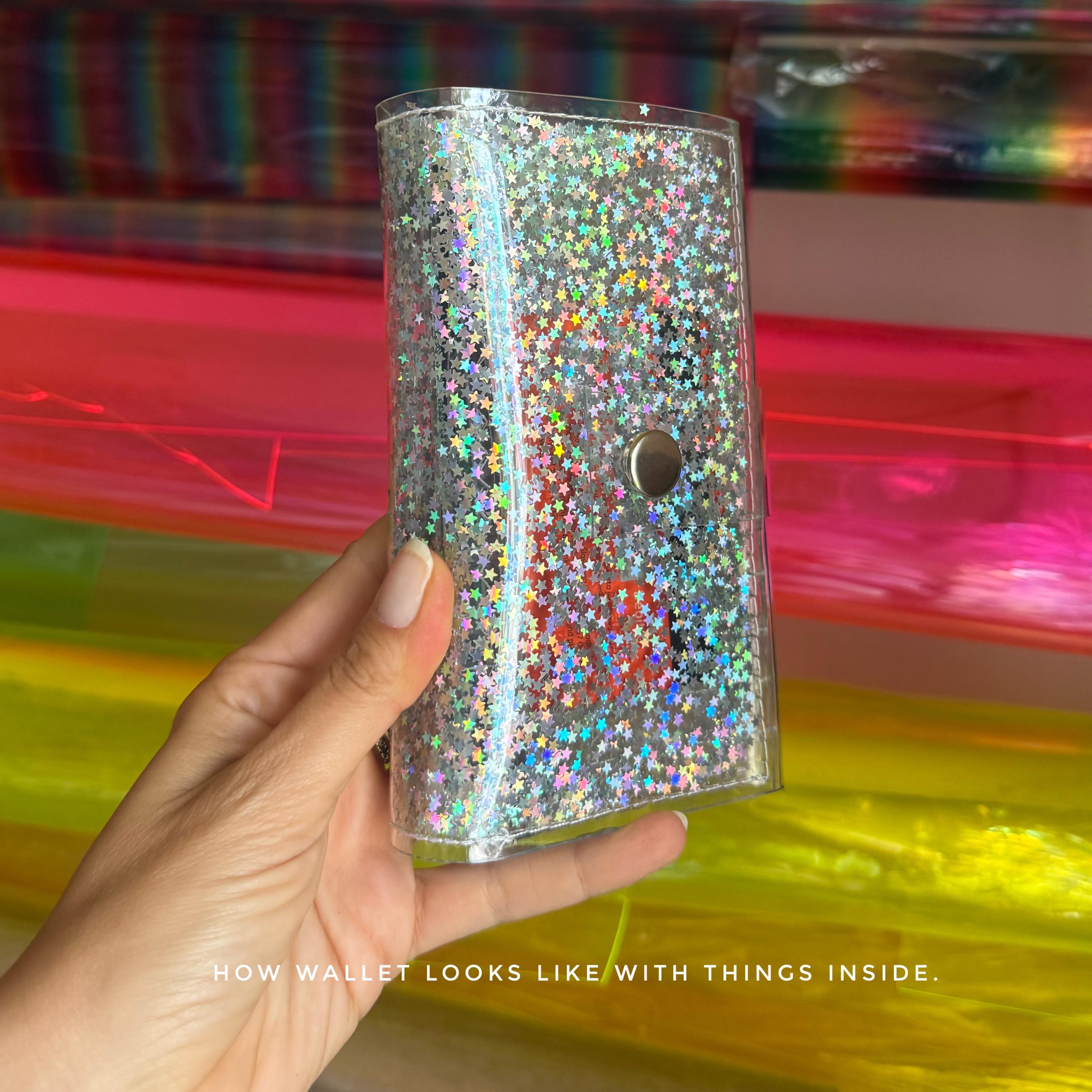 Holographic Star Wallet: Silver Shine, 90s Rave Vibes! 12