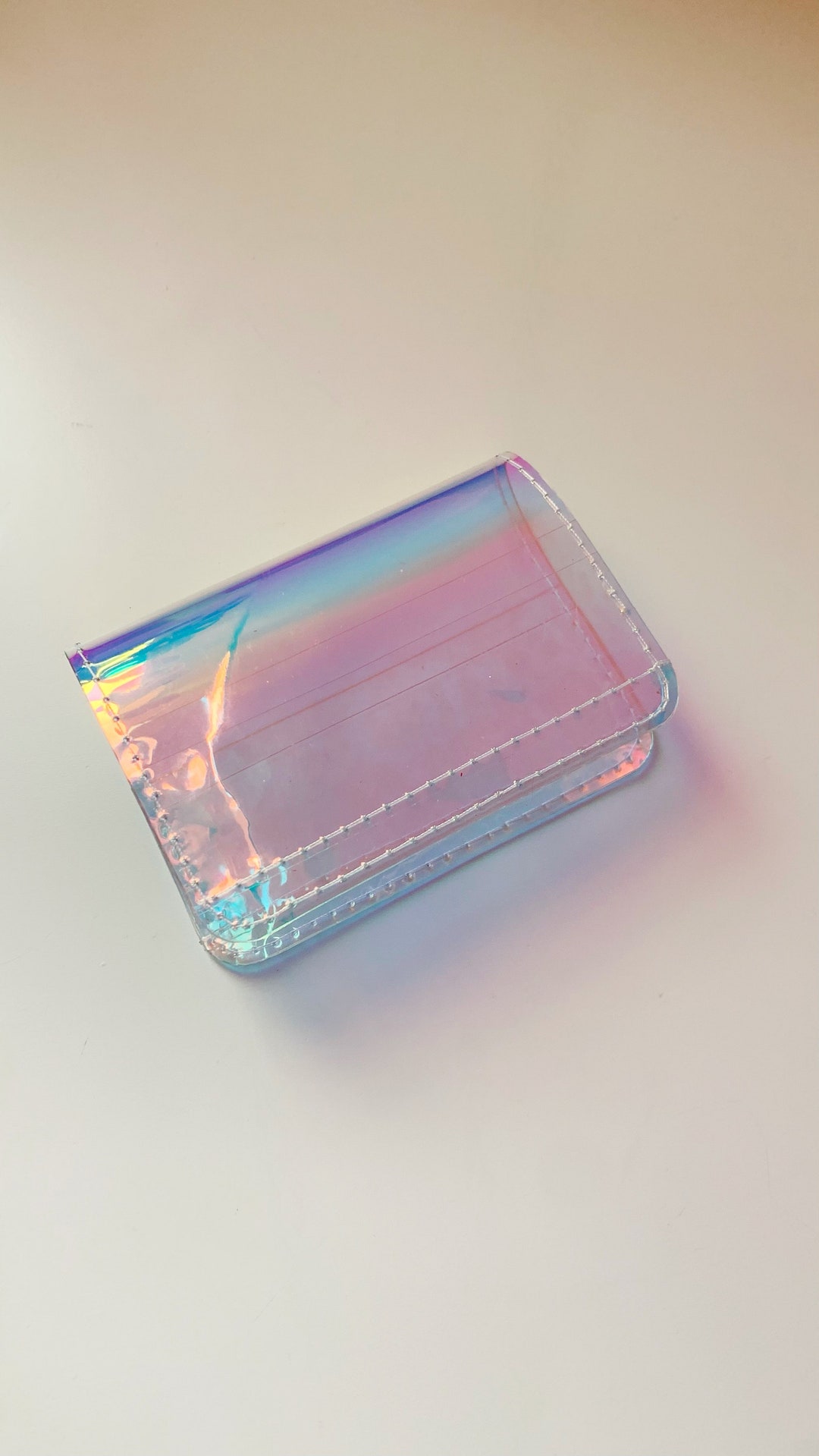 Holographic Card Holder, Vinyl Wallet, Pocket Wallet, Small Wallet