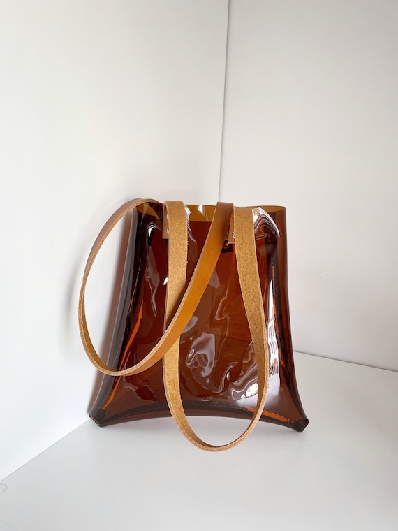 Sac fourre-tout en vinyle transparent conforme aux normes de