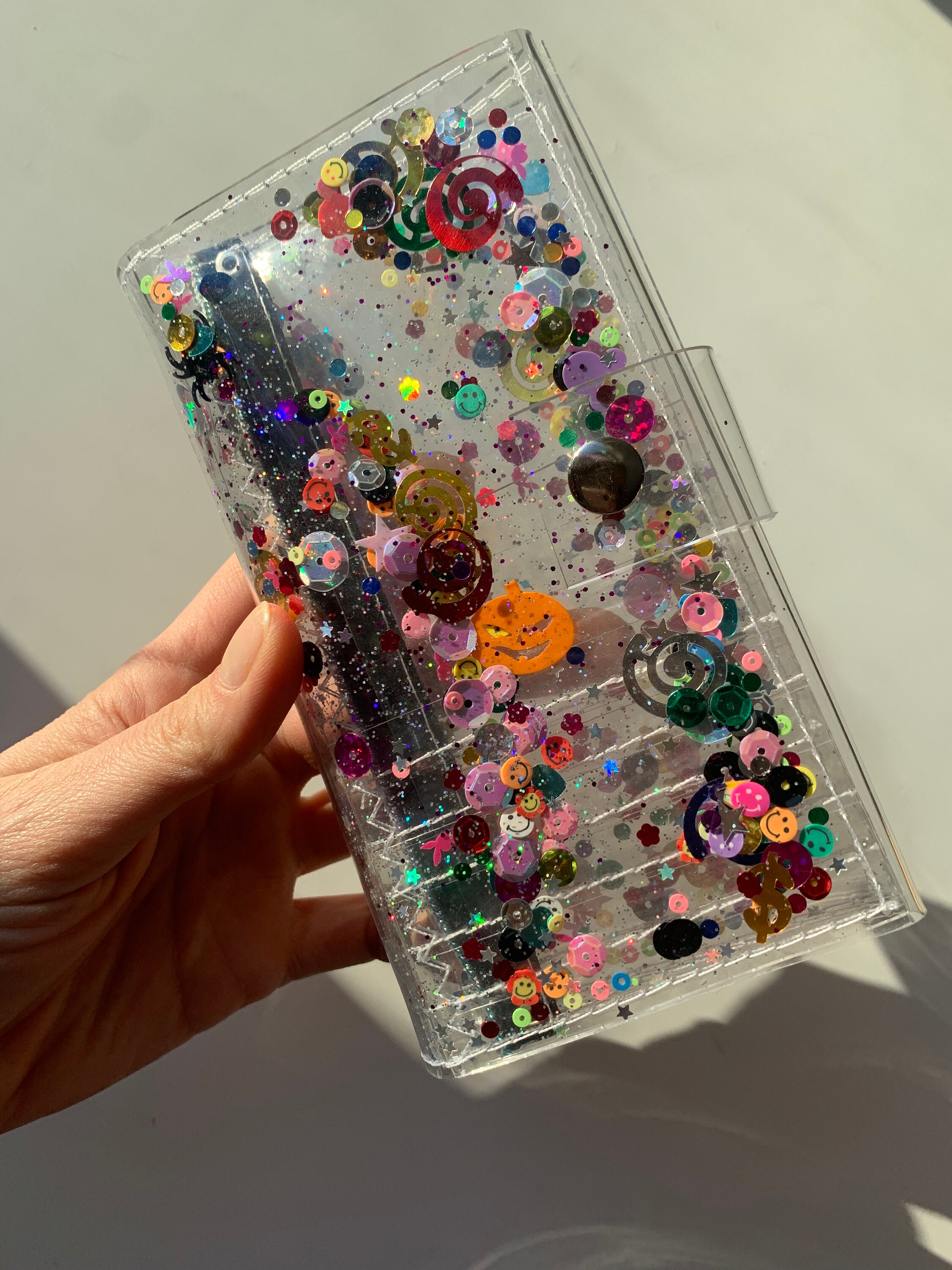 Crazy Glitter Wallet, Nostalgia 90s, Gift for Teens, Raving