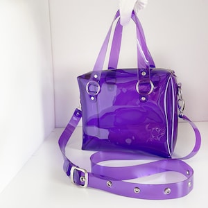 Stilvolle rechteckige Umhängetasche mit Regenbogen-Reißverschluss - Perfekt für den täglichen Gebrauch Konzerthandtasche City Style