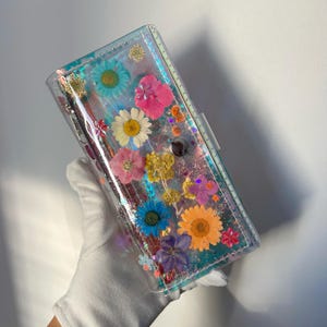 Geldbeutel aus holografischem Vinyl, nur gegen Bargeld, für Verkäufer, Floristen & Kellnerinnen, einzigartiges Geschenk für Blumenmädchen, Blumenmädchen
