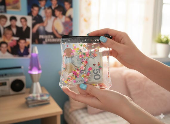 Astuccio Kawaii Estetico Per Ragazze – Portapenne In PVC Con 5 Scomparti E Ciondolo – Capiente, Impermeabile E Morbido – Regalo Per Il Rientro A Scuola - 6
