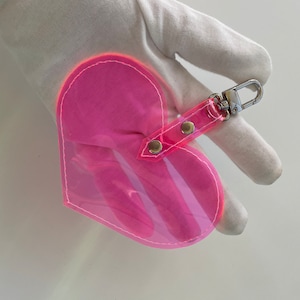 Schlüsselanhänger mit Karabinerhaken, transparenter Schlüsselanhänger, Schlüsselanhänger mit Karabiner, kleine Geschenkidee, kawaii cute