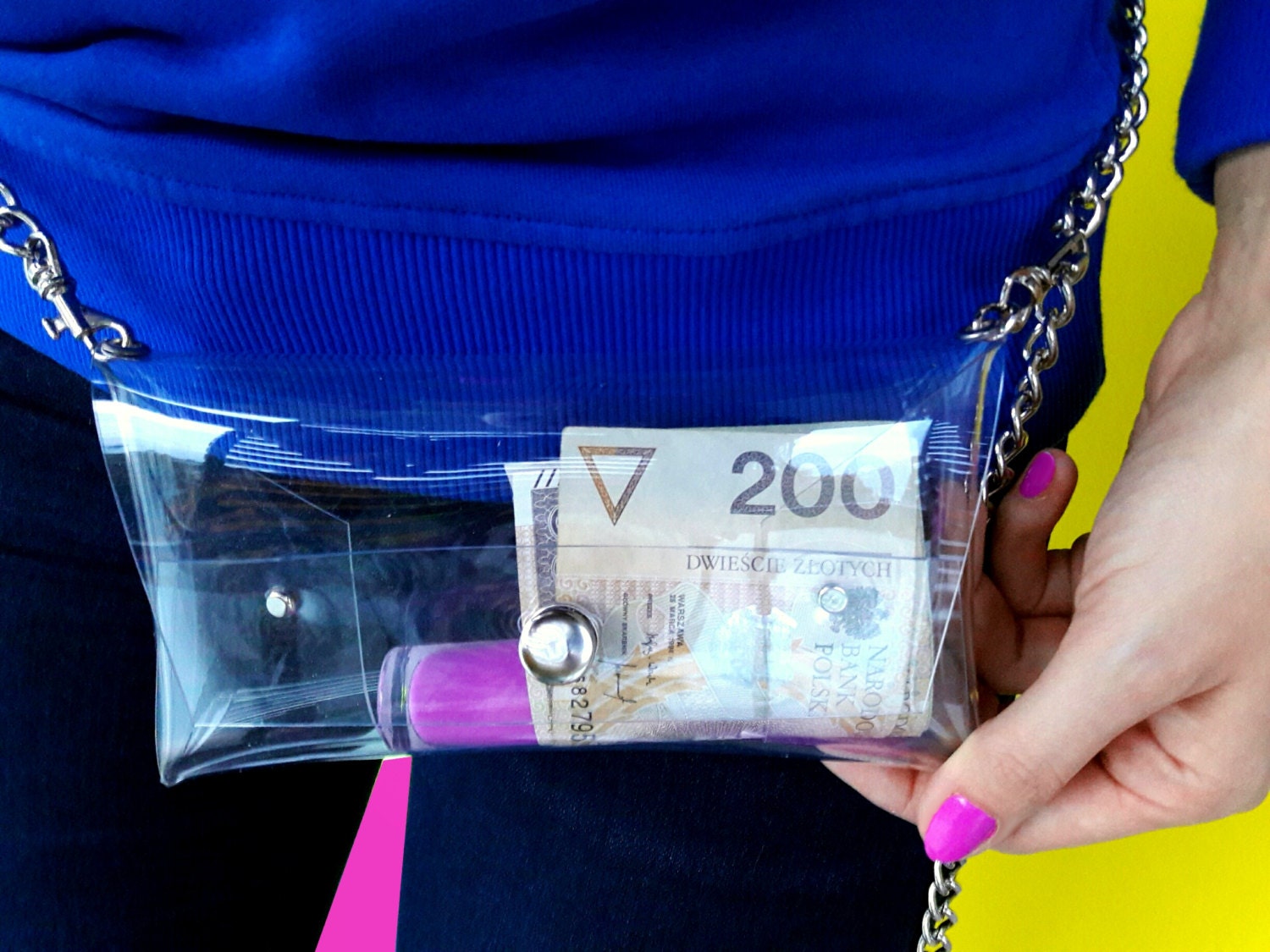 small clear fanny pack