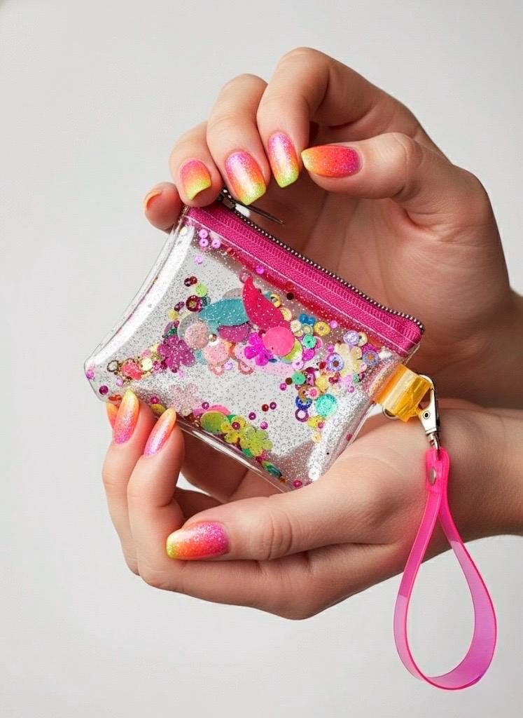 Buy Liquid Glitter Coin Purse Online In India India