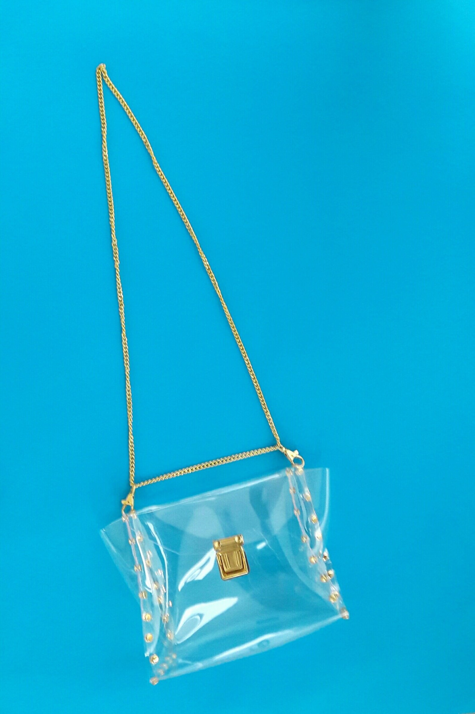 Clear Deluxe Bag Transparent Glam Handbag Vinyl Clear Bag | Etsy