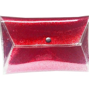 Clear Vinyl Kupplungsglitzerhandtaschengeldbeutel funkeln glitter Hülle Tasche Sicherheitsbeutel funkeln Tasche goldsack Metallic hanbags