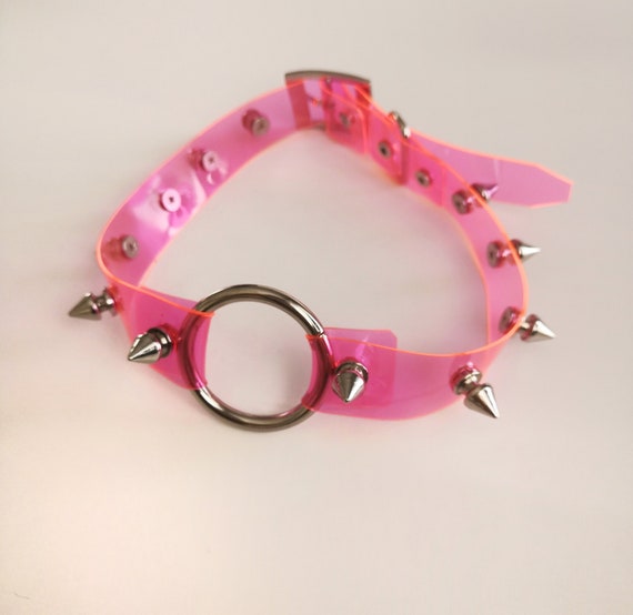 Pink cheap choker collar