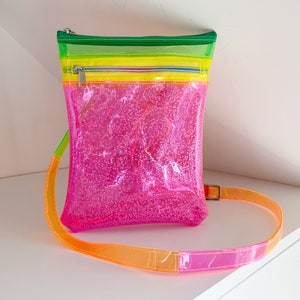 Medium crossbody bag, cyber watermelon, kawaii cute, harajuku rave, cyber punk psycho, fruit inspired bag, pvc 90s vibe, nostalgic party