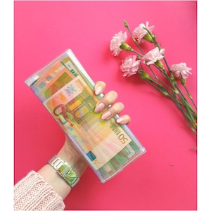 Cartera holográfica, cartera vegana, tarjetero, monedero, cartera minimalista, monedero, cartera grande para mujer, cartera de vinilo, regalo para mujer