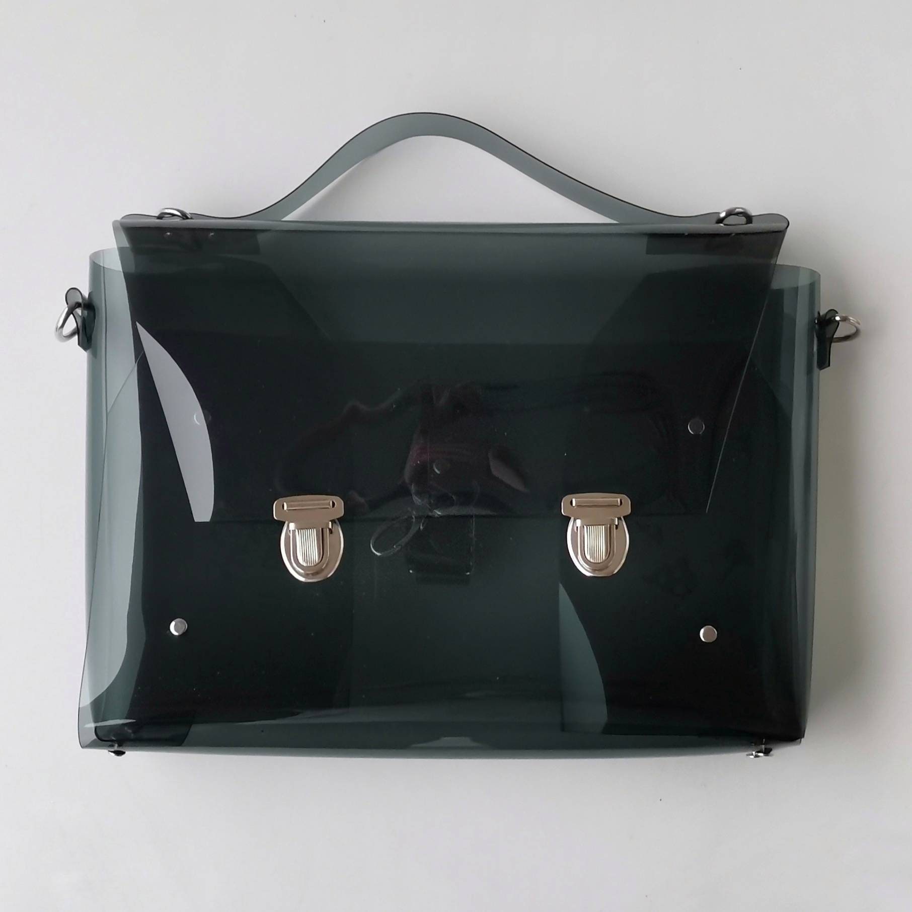 Clear Messenger Bag Transparent Bag Grommet Bag Clear Handbag 