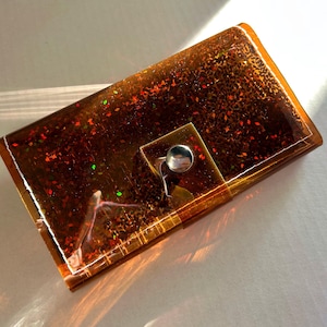 Monedero marrón loco, porta billetes lindo y brillante, organizador de monedas, billetera para tarjetas, elegancia y estilo, organización de escritorio, organización de bolsos, diseño único