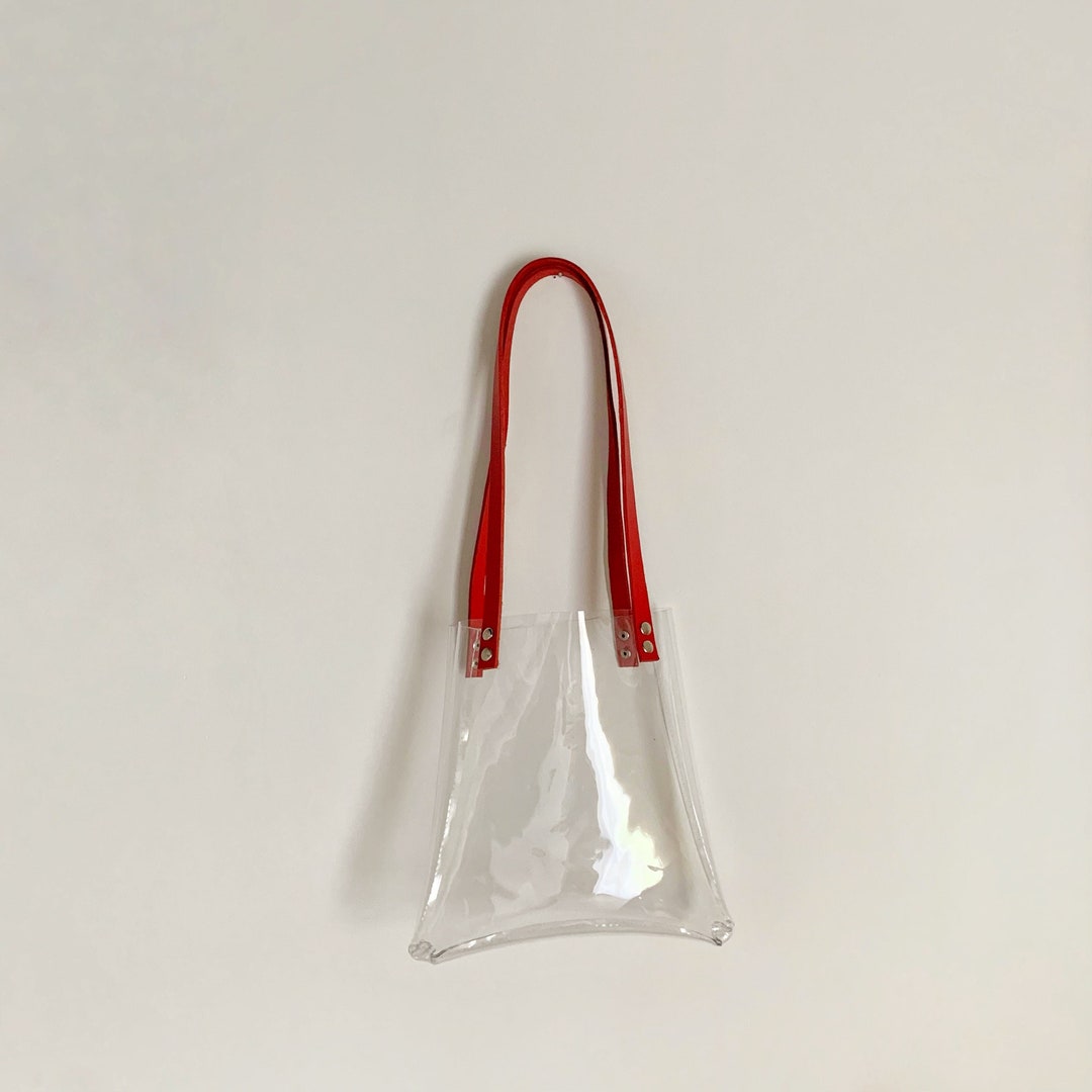 Casemate Stadium Tote w/ Strap- Black/ Clear