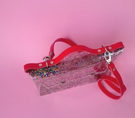 【Ameri VINTAGE】 UND FOLDING GLITTER BAG Ameri VINTAGE】 UND FOLDING GLITTER BAG