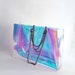 Holo tote bag Shopper purse transparent bag with chain clear handbag shopping oversized bag security bag beach bag airport holographic tote