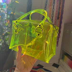 Neon Yellow Handbag - Etsy