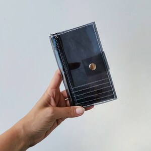 Portefeuille minimaliste moyen, porte-cartes pour homme, pour femme, portefeuille mince, porte-monnaie portefeuille pour femme, portefeuille parfait, doux et facile à désinfecter
