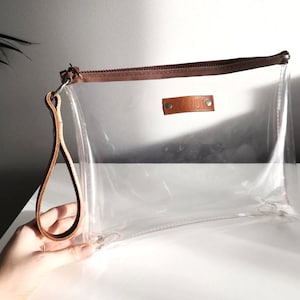 Custom Name Vinyl Zipper Pouch: Personalized Toiletry Bag