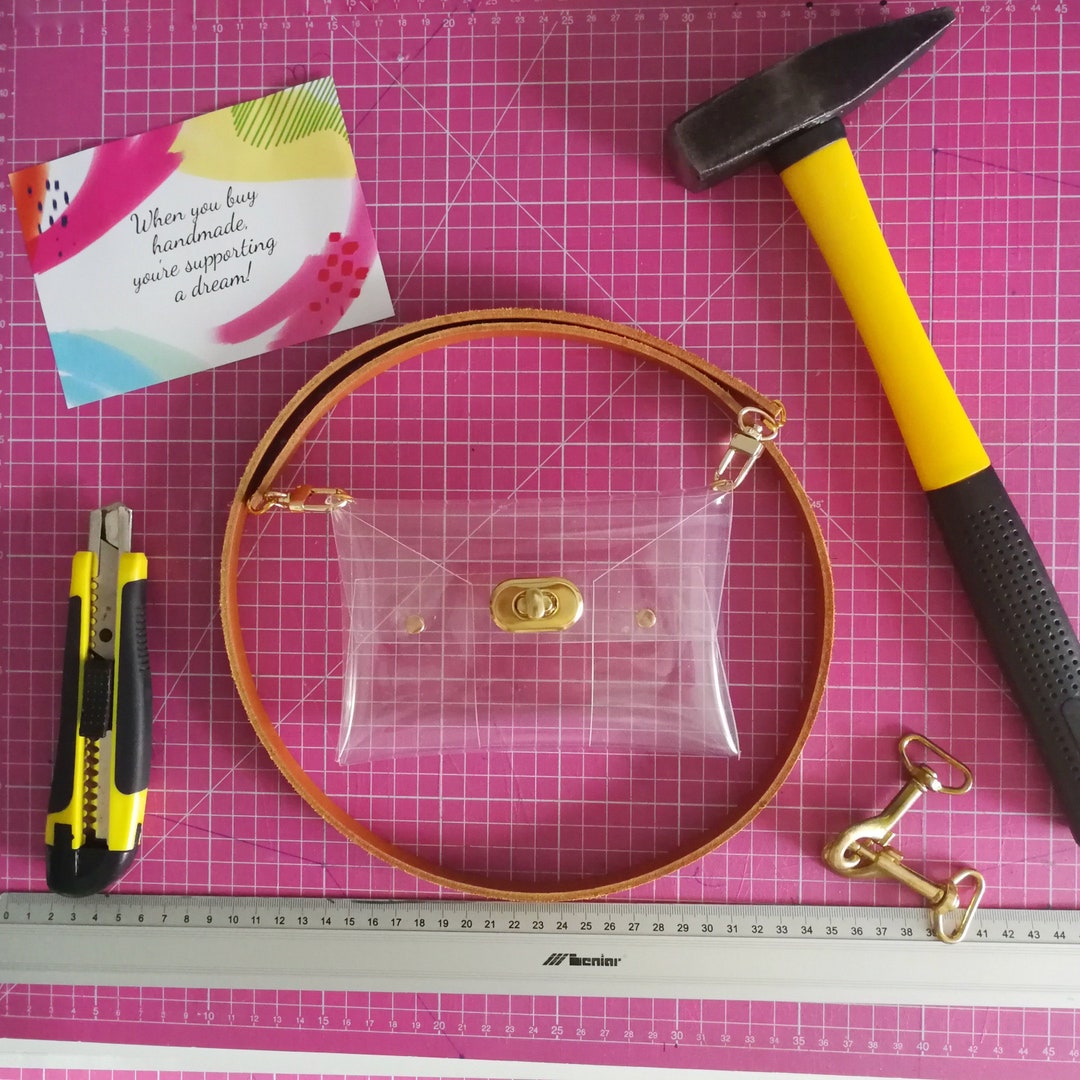 Clear Vinyl Purse, Clear Crossbody, Game Day Purse, Clear Clutch