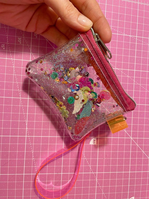 Wristlet Coin Pouch, Cute Wallet, Small Money Holder, Card