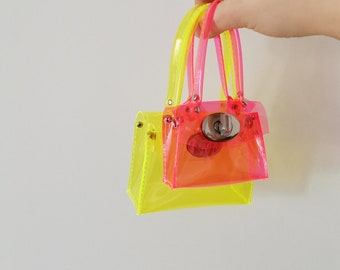 Date Bag Fashion Influencer Hot Pink Handbag Tiny Bag 