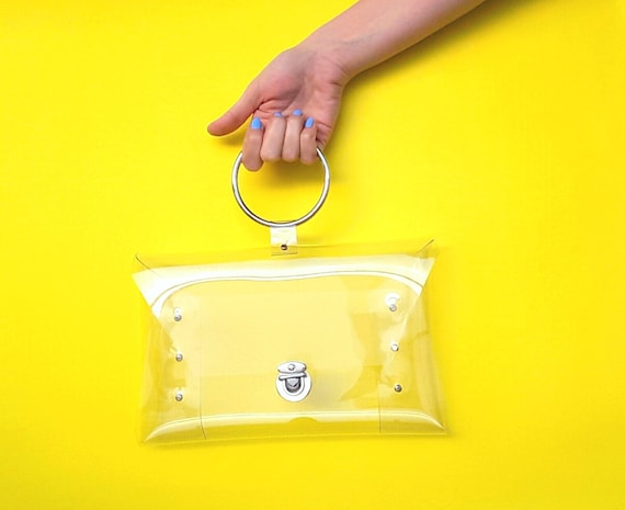 Borsa Tracolla Trasparente Per Concerti E Stadi | PVC Di Qualità Con Cerniera | Approvata Per Eventi, Dimensioni 25x17x7,5 Cm