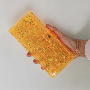 Prêt pour livraison étonnante moderne, uniqe et un seul titulaire de la carte transparente avec de vrais plumes noires et blanches.