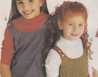 Uncut McCall's 8919 Childrens & Girls Jumper Sewing Pattern - Girls Clothing Sewing Pattern- Uncut Sewing Pattern