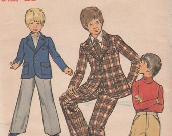 Uncut Butterick 6962 Boys Blazer Jacket & Pants Sewing Pattern - Boys Clothing Sewing Pattern - Uncut Sewing Pattern - Retro Sewing Pattern