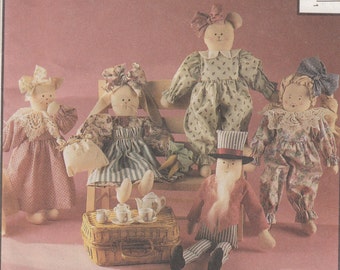 Uncut McCalls Crafts 5513 Doll & Animals Sewing Pattern - Home Decor Sewing Pattern - Uncle Sam Doll - Craft Sewing Pattern