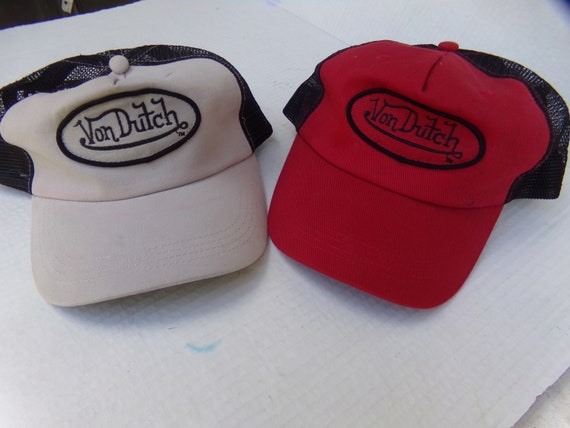 2 Vintage Von Dutch Mesh Trucker Biker Snap back … - image 3