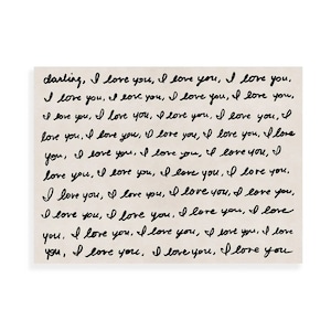 SAMPLE SALE! Darling I Love You Canvas