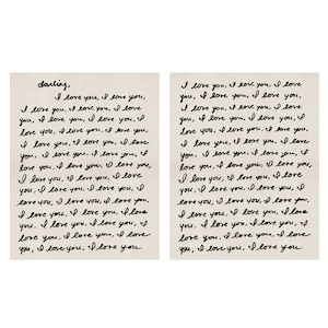 Darling I Love You Canvas - Para