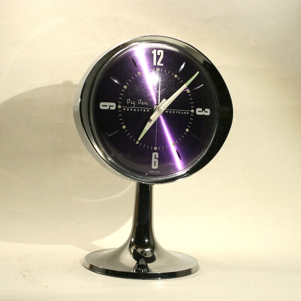 Vintage clock, Groovy Baby!   Westclox "Big Ben' 1970s Alarm clock