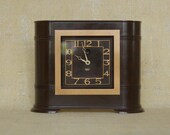 Smith Sectric Art Deco Mantel Clock, bakelite, 30s 40s almost mint, working
