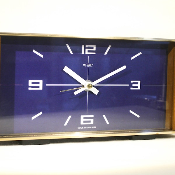 Vintage clock, Metamec Mantel, 1970s