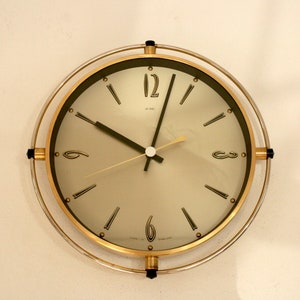 RESERVED - Vintage Clock, Metamec, Wall Clock, Atomic, 1960s