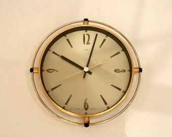Vintage Clock, Metamec Wall, Atomic, 1970s