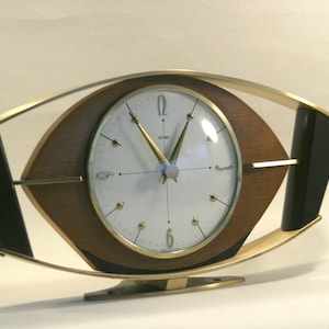 Vintage Clock, Metamec, Mantel Clock, 1960s, Battery Operated