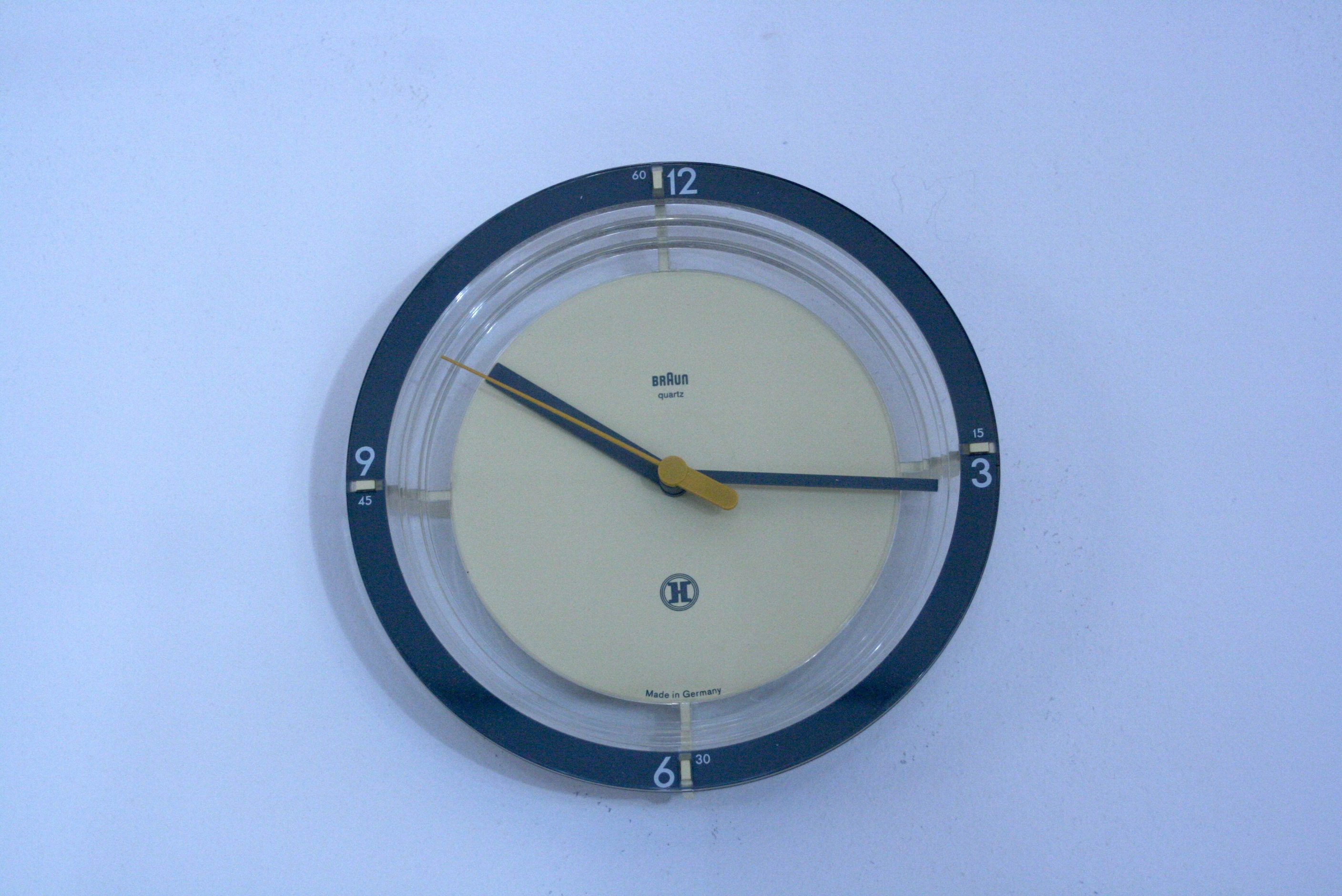 Vintage Clock, Braun ABW 21, 4782, Wall Clock, 1980s, Classic 