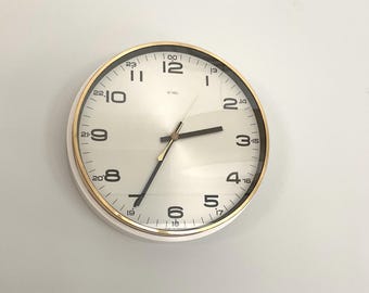 Vintage Clock, Braun 4780, ABK 20, Wall Clock, Stylish, 1980s
