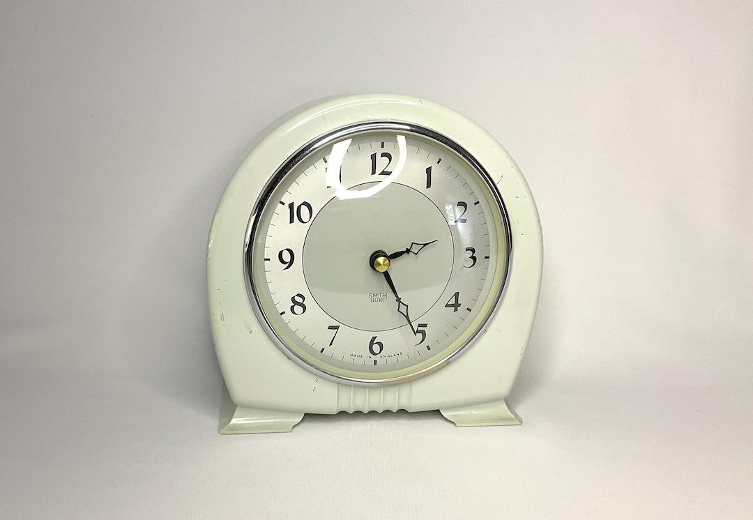 Vintage Clock, Smiths Mantel, Art Deco, Green Bakelite, 40s / 50s - Etsy