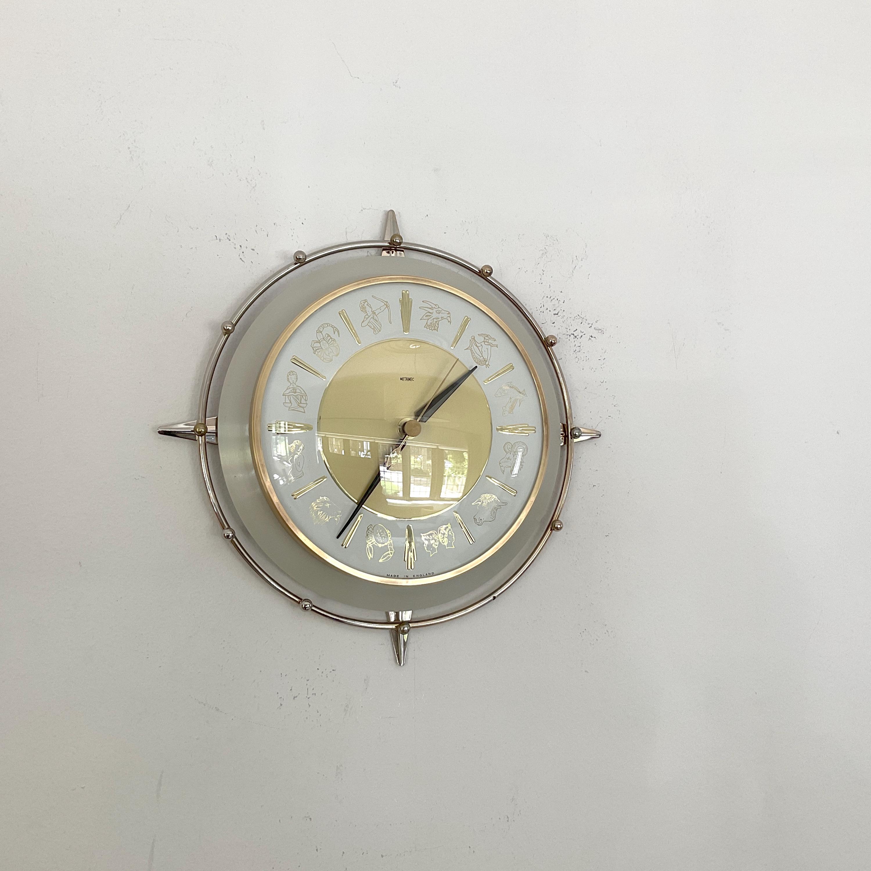 1960s Sunburst Clock - Etsy