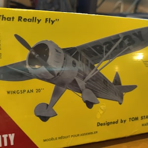 VINTAGE MR MULLIGAN Kit/Free Flight/Rubber Band/Plane/Model/Fun Fly/Hand Launched/Balsa Kit/Plastic Propeller/Sig