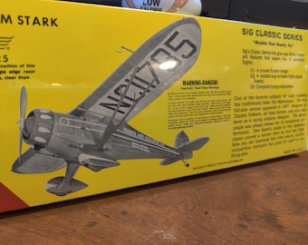VINTAGE MONOCOUPE Kit/Free Flight/Rubber Band/Plane/Model/Fun Fly/Hand Launched/Balsa Kit/Plastic Propeller/Scale Monocoupe/SIG