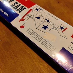 SIG UNCLE SAM Plane Kit/Plane/Model/Fun Fly/Rubber Powered/Sig