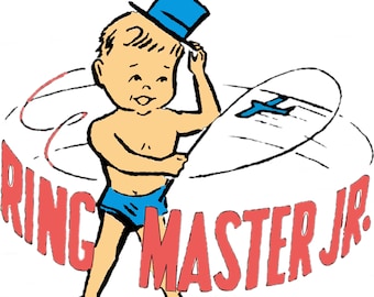 RINGMASTER JR. DECALS x2 / Control line  flying/ Pilot /  Sticker